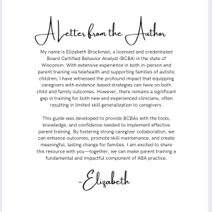 A BCBAs Guide to Parent Training: Evidence-Based Strategies for Effective Family Collaboration